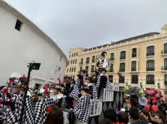 Imagen de la Cabalgata de Carnaval a su llegada a la Plaza Teniente Arce. // CharryTV