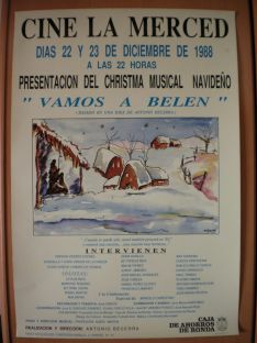 El Cine La Merced acogió una de las primeras obras navideñas de Becerra en 1988. // Paco Sánchez