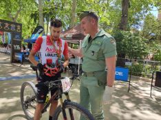 Sergio García tras su conseguir segunda posición en MTB // CharryTV