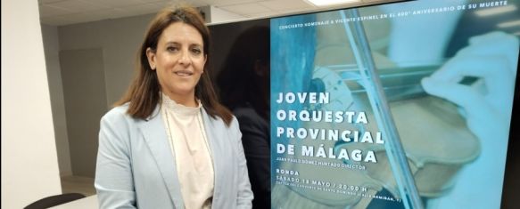 Rebeca Muñoz en rueda de prensa // Ayuntamiento de Ronda