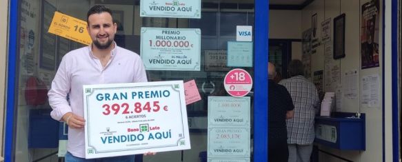 Un premio de casi 400.000 euros se queda en Ronda gracias a la Bonoloto, La administración de lotería número 5, Tu Esperanza, ha vendido el boleto agraciado, 10 Jun 2024 - 17:49