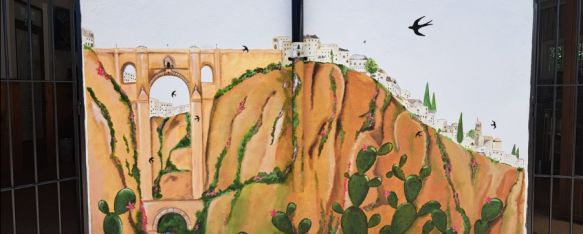 El Puente Nuevo decora la sede de la asociación de vecinos del Barrio de San Francisco, La artista e ilustradora Lidia Masferrer, vecina del barrio,…, 24 Jun 2024 - 08:53