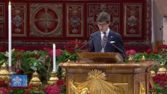 Pablo Anillo realiza la segunda lectura en la Santa Misa Papal  // Vatican Media 