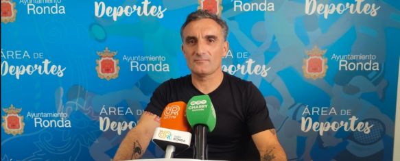 El edil de Deportes, Bernardo Crespo, en rueda de prensa // Ayuntamiento de Ronda