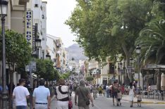 Calle Virgen de la Paz el sábado por la mañana.  // CharryTV