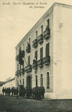 El inmueble albergaba el Cuartel de Cazadores en el año 1921.  // Manolo Garrido. 