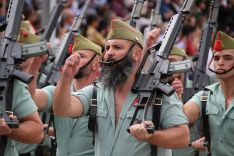 La Formación Militar ha tenido lugar en el Patio de Armas del Cuartel de Ronda // Laura Caballero