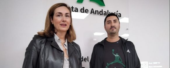 Cristina Durán, delegada de Igualdad y Óscar Rincón, responsable de Iguala.  // CharryTV