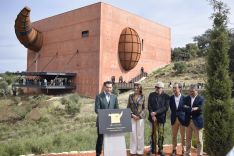 El presidente de la Junta de Andalucía, Juanma Moreno, durante su intervención // Laura Caballero