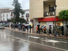 En la ciudad se han registrado las primeras lluvias sobre las 9:30 horas.  // Nacho Garrido