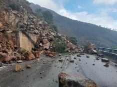 Estado de la zona afectada por el temporal en la carretera A-397 // CharryTV